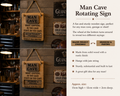 Man Cave Rotating Sign